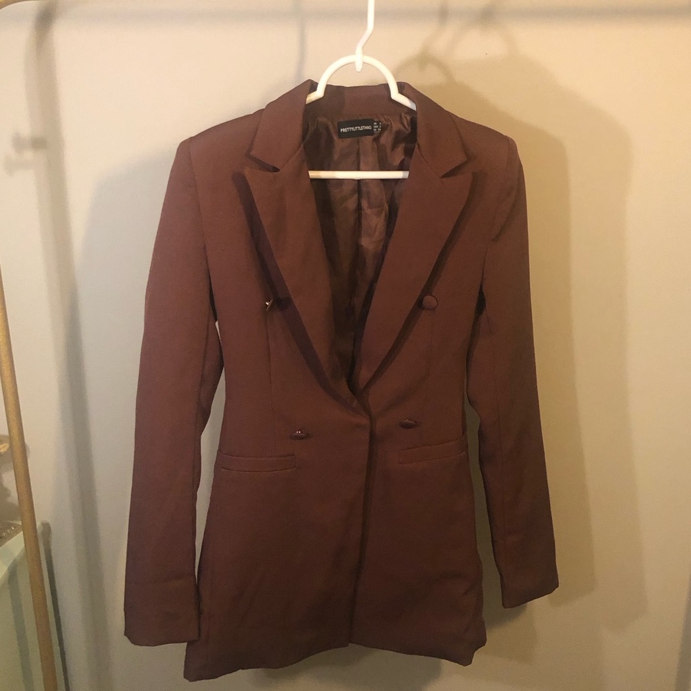 Maroon Preetu Little Thing over size blazer